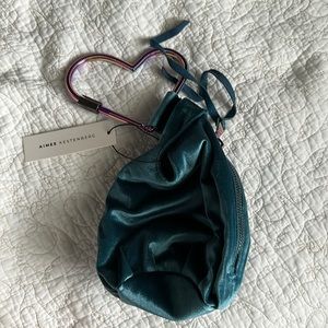 Aimee Kestenberg- Handheld Pouch Bag in Sapphire Velvet